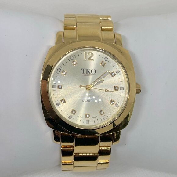 TKO Orlogi men wrist watch gold tone 40mm case size quartz analog 3ATM running - Picture 1 of 7